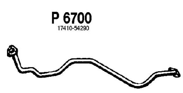 FENNO Труба выхлопного газа P6700