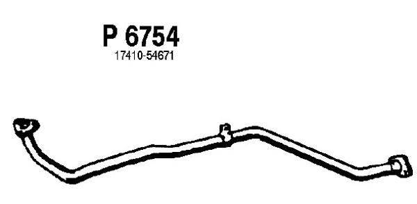 FENNO Труба выхлопного газа P6754