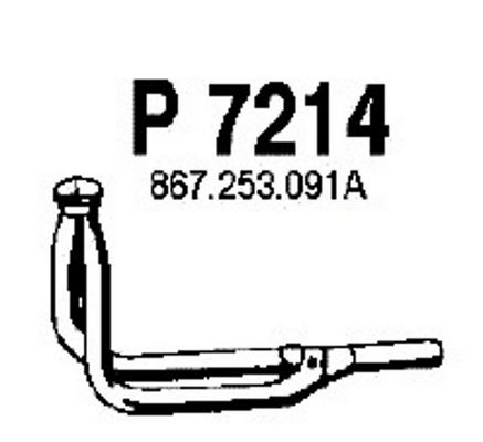 FENNO Труба выхлопного газа P7214