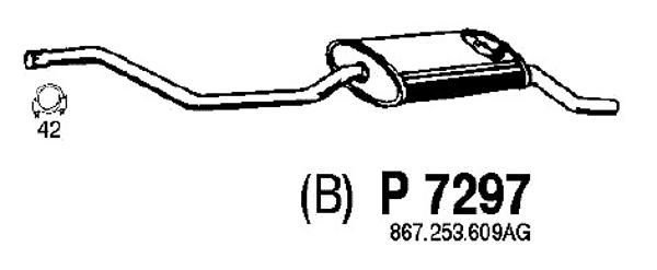 FENNO Глушитель выхлопных газов конечный P7297