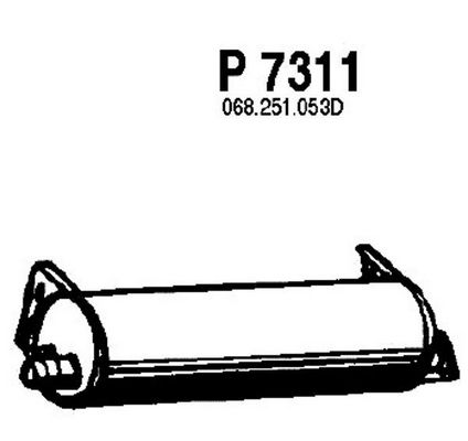 FENNO Глушитель выхлопных газов конечный P7311