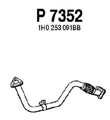 FENNO Труба выхлопного газа P7352