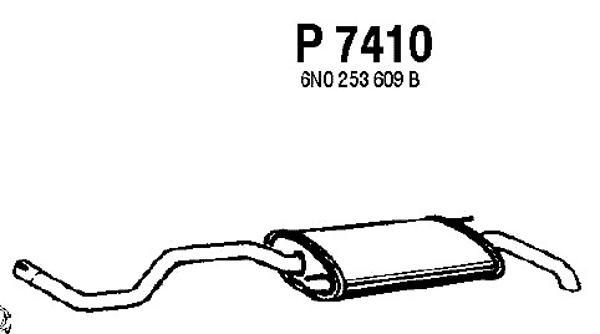 FENNO Глушитель выхлопных газов конечный P7410
