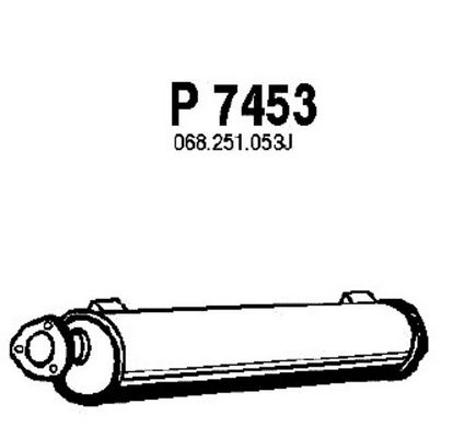 FENNO Глушитель выхлопных газов конечный P7453