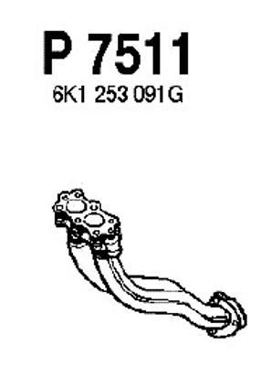 FENNO Труба выхлопного газа P7511