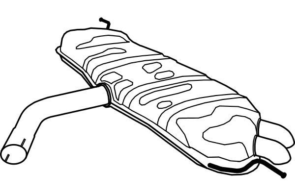 FENNO Глушитель выхлопных газов конечный P7578