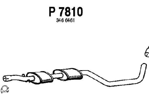 FENNO Средний глушитель выхлопных газов P7810