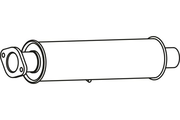 FENNO Средний глушитель выхлопных газов P7855