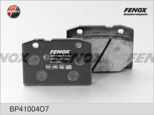 FENOX Комплект тормозных колодок, дисковый тормоз BP41004O7