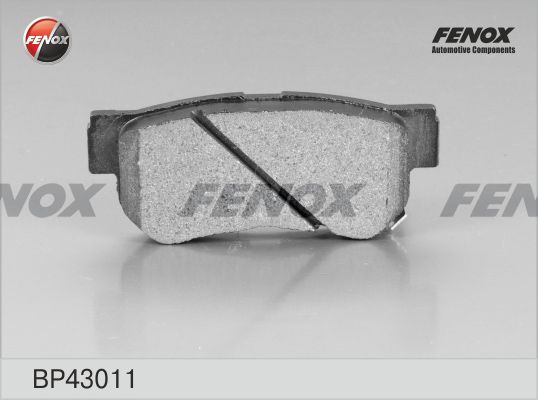 FENOX Комплект тормозных колодок, дисковый тормоз BP43011
