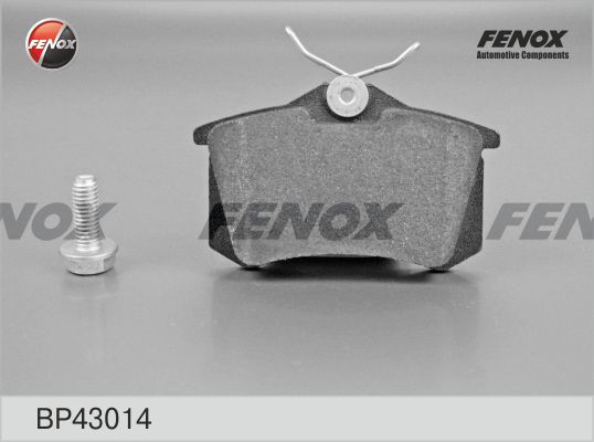 FENOX Комплект тормозных колодок, дисковый тормоз BP43014