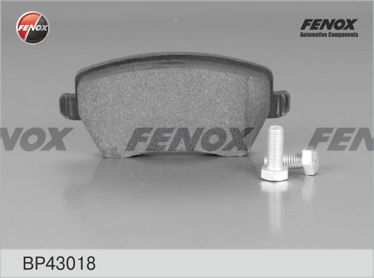 FENOX Комплект тормозных колодок, дисковый тормоз BP43018