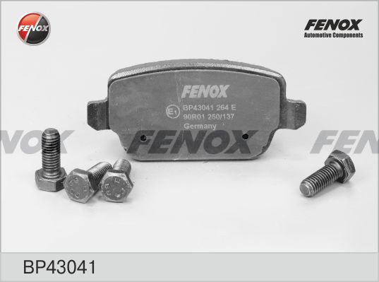 FENOX Комплект тормозных колодок, дисковый тормоз BP43041