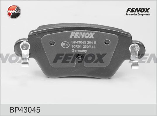 FENOX Комплект тормозных колодок, дисковый тормоз BP43045