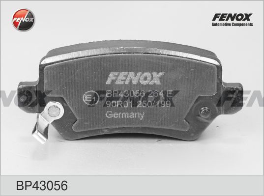 FENOX Комплект тормозных колодок, дисковый тормоз BP43056