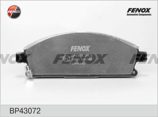 FENOX Комплект тормозных колодок, дисковый тормоз BP43072