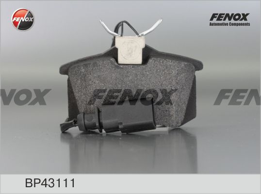 FENOX Комплект тормозных колодок, дисковый тормоз BP43111