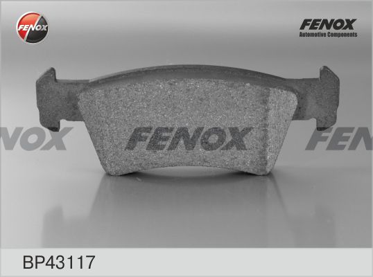 FENOX Комплект тормозных колодок, дисковый тормоз BP43117
