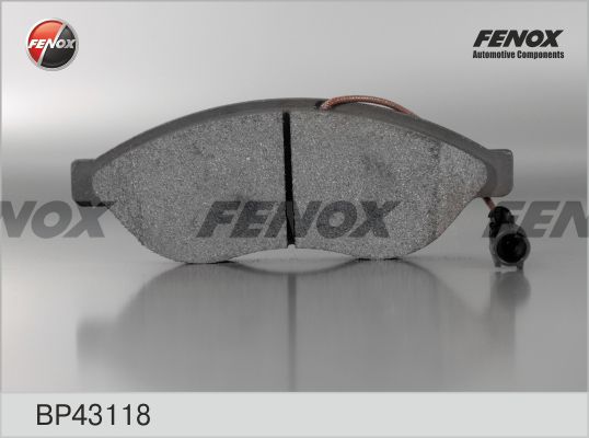 FENOX Комплект тормозных колодок, дисковый тормоз BP43118