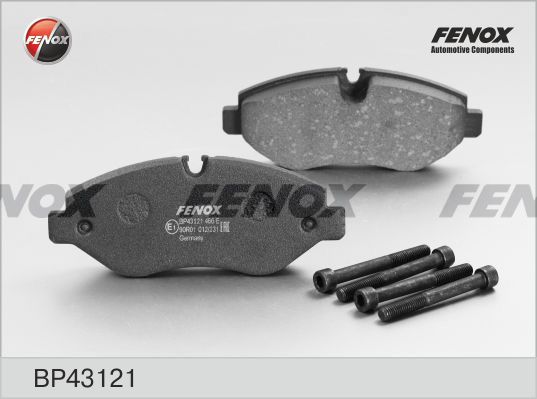 FENOX Комплект тормозных колодок, дисковый тормоз BP43121