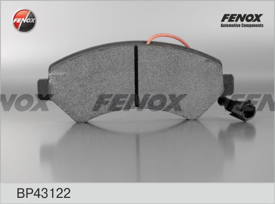FENOX Комплект тормозных колодок, дисковый тормоз BP43122