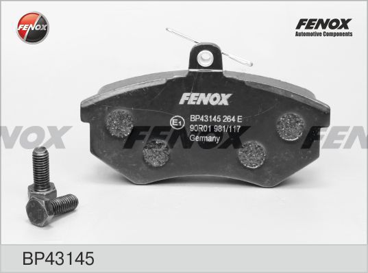 FENOX Комплект тормозных колодок, дисковый тормоз BP43145