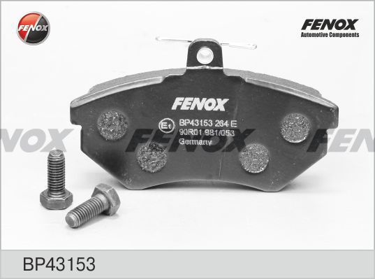 FENOX Комплект тормозных колодок, дисковый тормоз BP43153