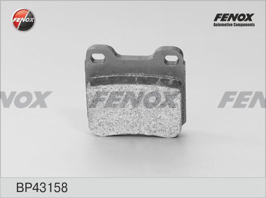 FENOX Комплект тормозных колодок, дисковый тормоз BP43158