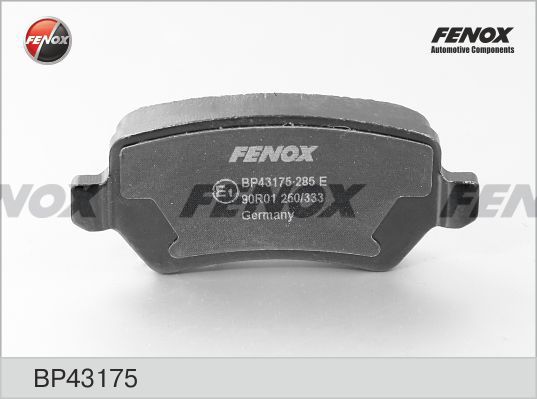 FENOX Комплект тормозных колодок, дисковый тормоз BP43175
