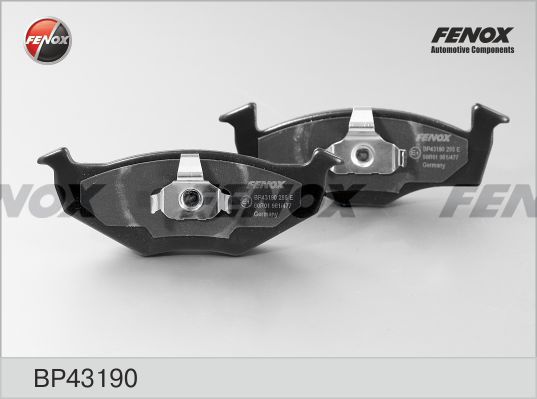 FENOX Комплект тормозных колодок, дисковый тормоз BP43190