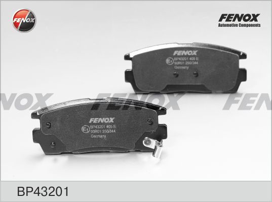 FENOX Комплект тормозных колодок, дисковый тормоз BP43201