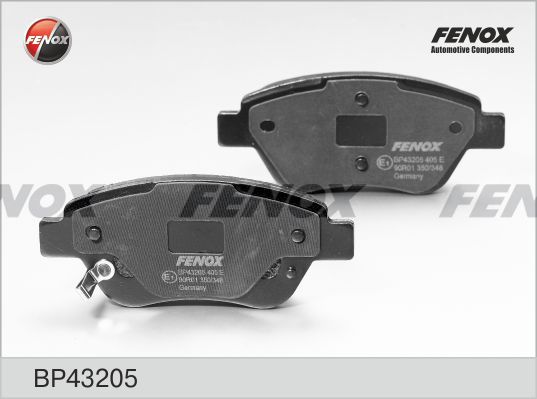 FENOX Комплект тормозных колодок, дисковый тормоз BP43205