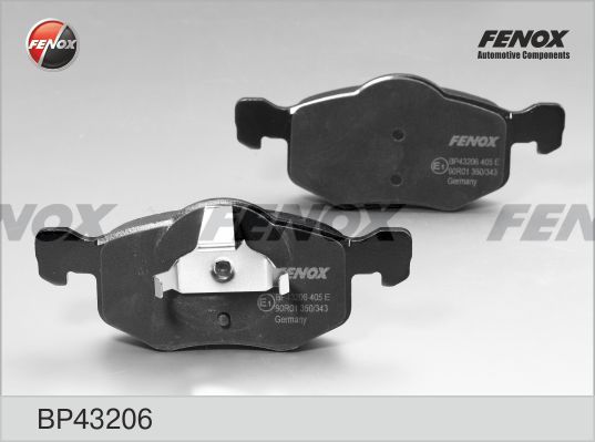 FENOX Комплект тормозных колодок, дисковый тормоз BP43206