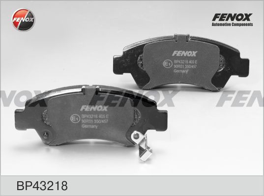 FENOX Комплект тормозных колодок, дисковый тормоз BP43218