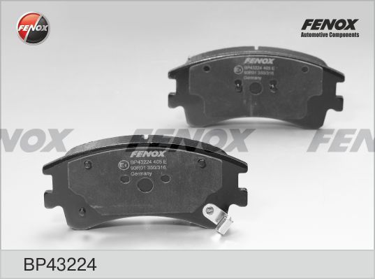 FENOX Комплект тормозных колодок, дисковый тормоз BP43224