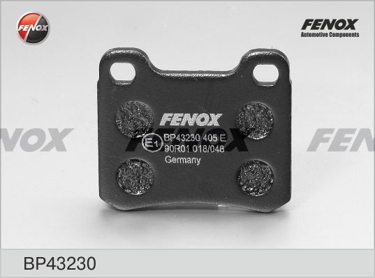 FENOX Комплект тормозных колодок, дисковый тормоз BP43230