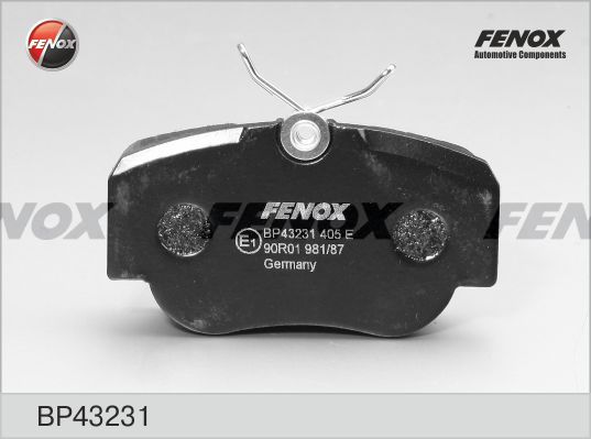 FENOX Комплект тормозных колодок, дисковый тормоз BP43231