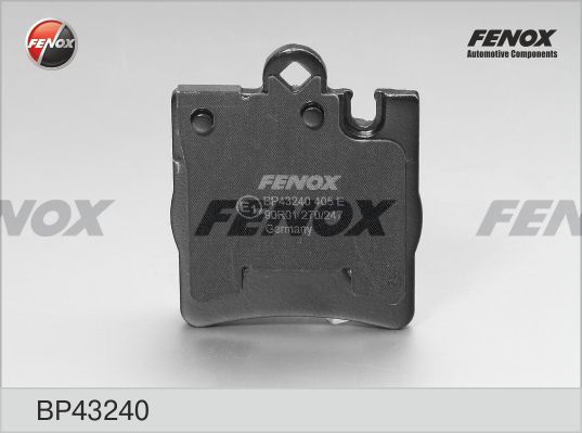 FENOX Комплект тормозных колодок, дисковый тормоз BP43240