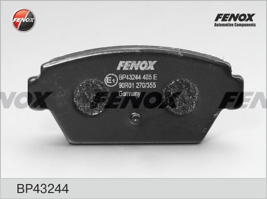 FENOX Комплект тормозных колодок, дисковый тормоз BP43244