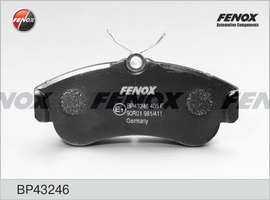 FENOX Комплект тормозных колодок, дисковый тормоз BP43246