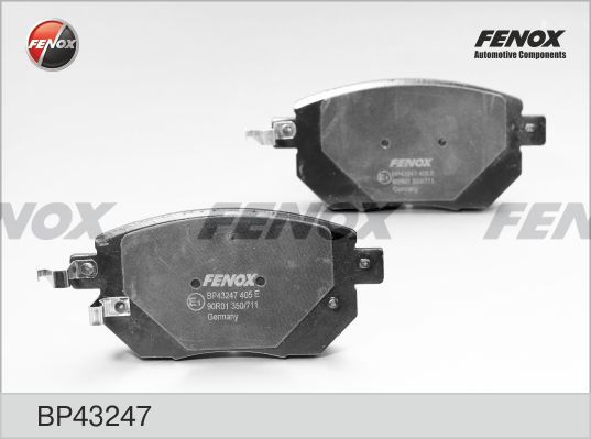 FENOX Комплект тормозных колодок, дисковый тормоз BP43247
