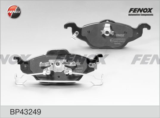 FENOX Комплект тормозных колодок, дисковый тормоз BP43249