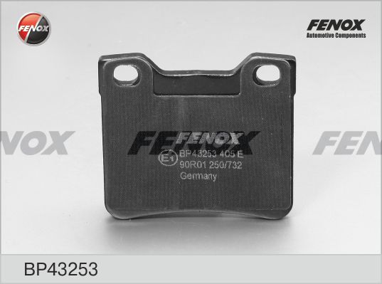 FENOX Комплект тормозных колодок, дисковый тормоз BP43253