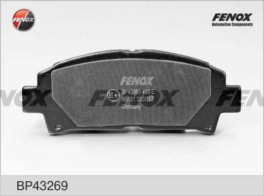 FENOX Комплект тормозных колодок, дисковый тормоз BP43269