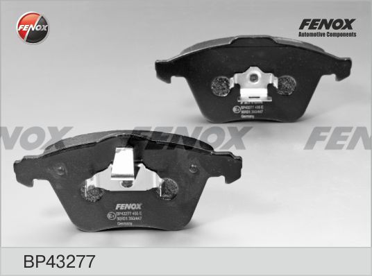 FENOX Комплект тормозных колодок, дисковый тормоз BP43277