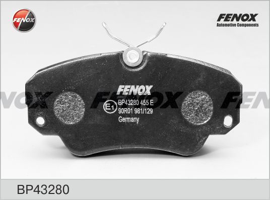 FENOX Комплект тормозных колодок, дисковый тормоз BP43280