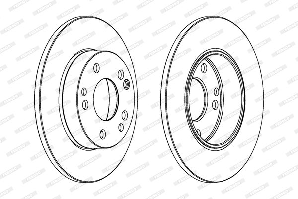 FERODO Тормозной диск DDF053C