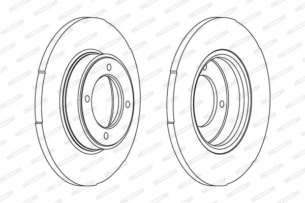 FERODO Тормозной диск DDF099