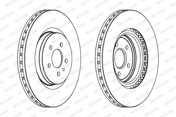 FERODO Тормозной диск DDF1001