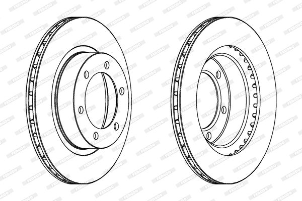 FERODO Тормозной диск DDF1008